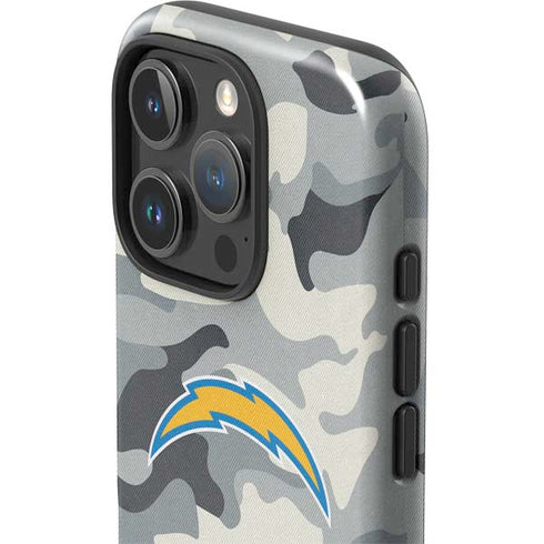 NFL Los Angeles Chargers Camo iPhone 16 Pro Impact Case